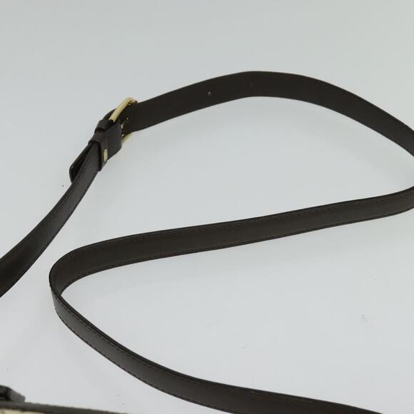 CELINE C Macadam Canvas Shoulder Bag Beige Gold - Picture 8 of 12